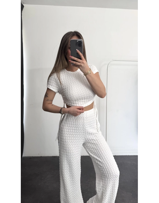 Mary Crop Takım - Beyaz