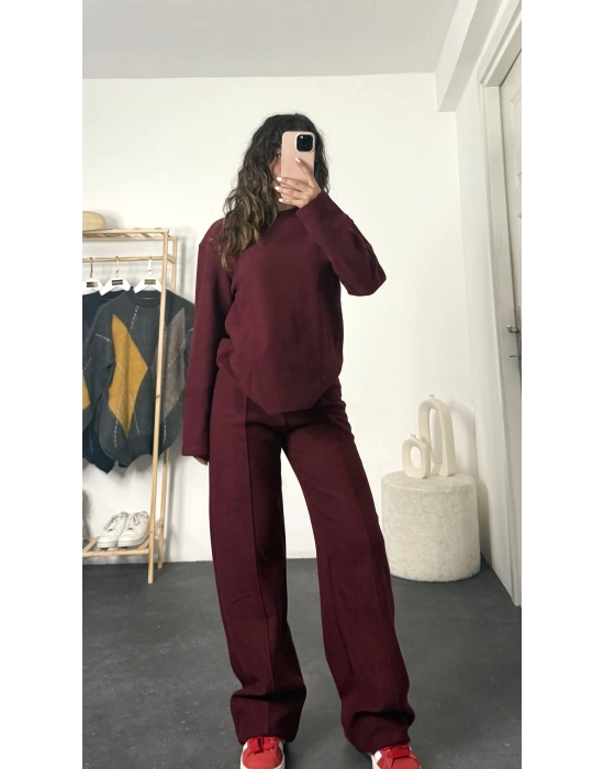 Melodi Oversize Takım - Bordo