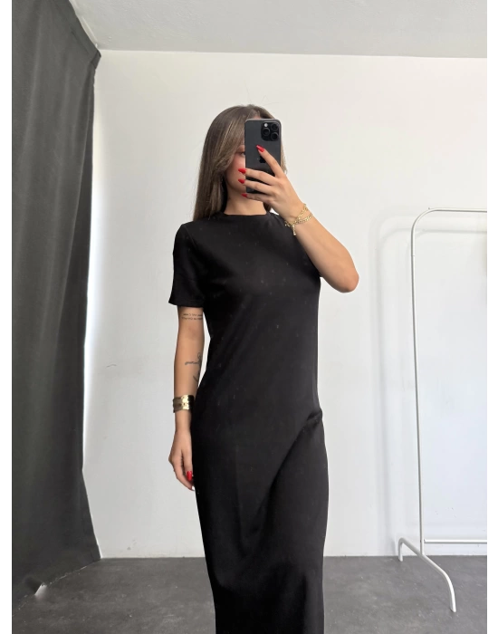 Mimie Basic Elbise - Siyah