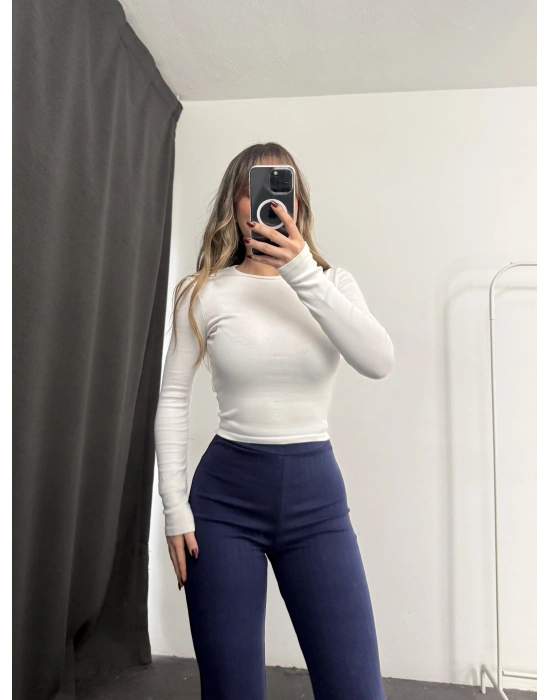 Mimie İspanyol Tayt Pantolon - Lacivert