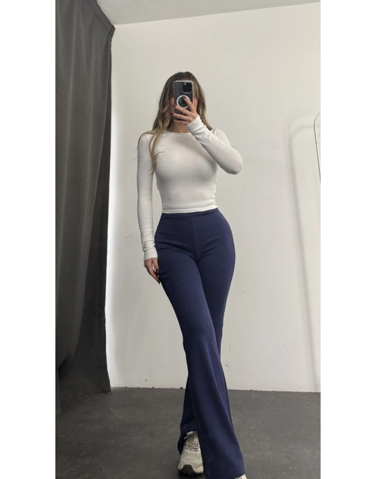 Mimie İspanyol Tayt Pantolon - Lacivert