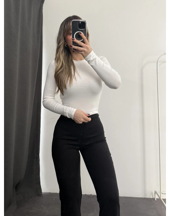 Mimie İspanyol Tayt Pantolon - Siyah