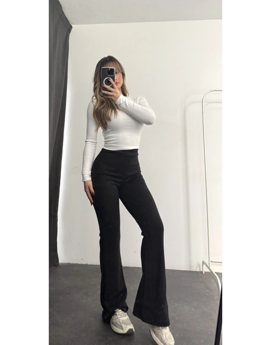 Mimie İspanyol Tayt Pantolon - Siyah