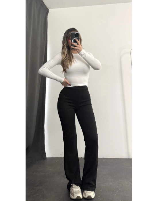 Mimie İspanyol Tayt Pantolon - Siyah