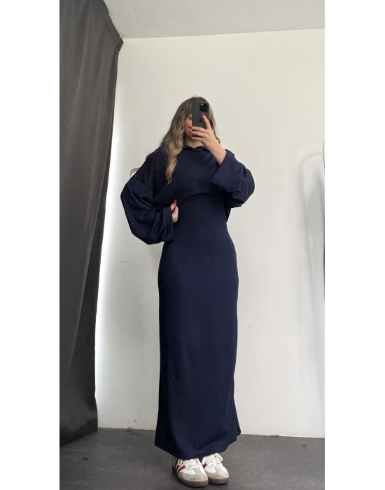 Mina Sweat Elbise Takım - Lacivert