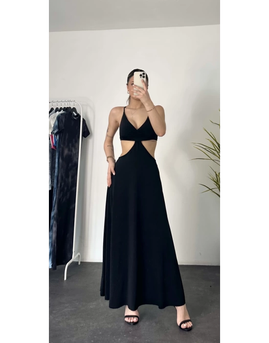 Minna Bağlamalı Elbise -Siyah