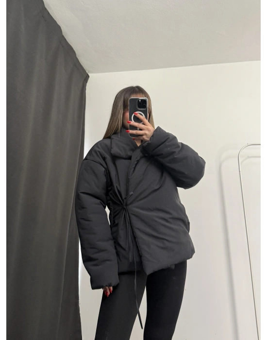 Minnie Puffer Mont - Siyah