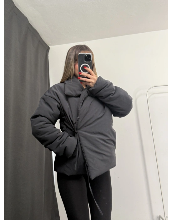 Minnie Puffer Mont - Siyah