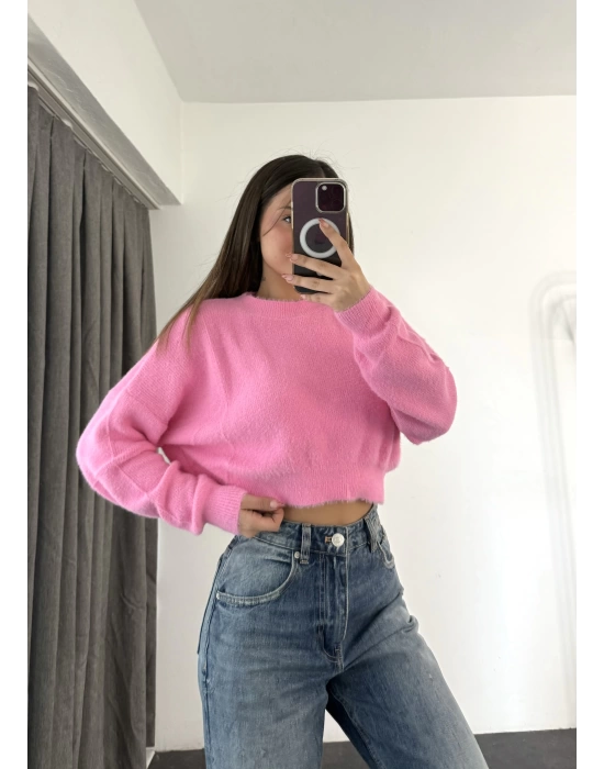 Mira Crop Kazak - Pembe