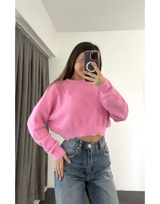 Mira Crop Kazak - Pembe