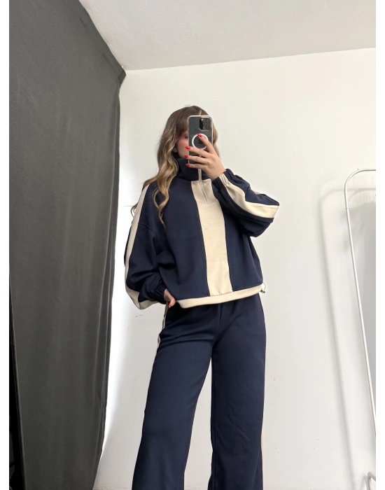 Miranda Şeritli Eşofman Takım - Lacivert