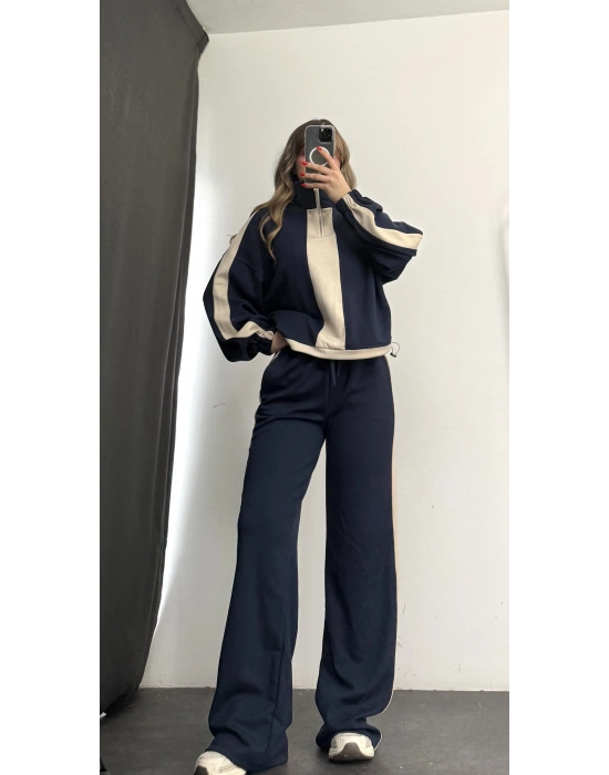 Miranda Şeritli Eşofman Takım - Lacivert