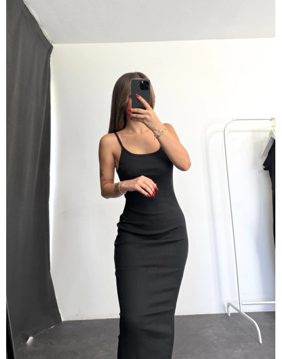 Miro Basic Elbise - Siyah