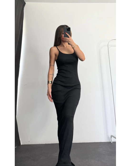 Miro Basic Elbise - Siyah