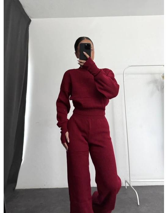 Monica Triko Takım - Bordo