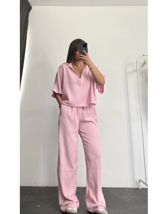 Monroe Salaş Takım - Pembe