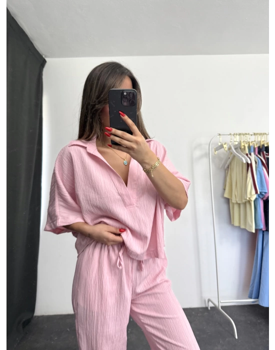 Monroe Salaş Takım - Pembe