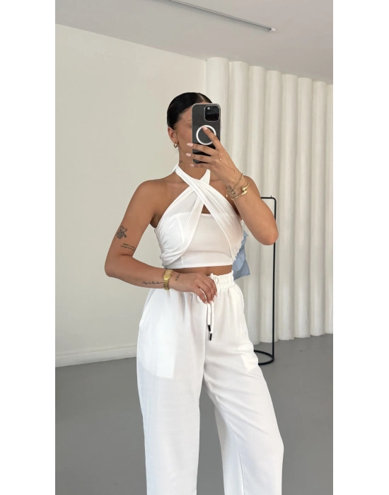 Mosby Halter Takım - Beyaz