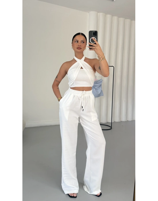 Mosby Halter Takım - Beyaz