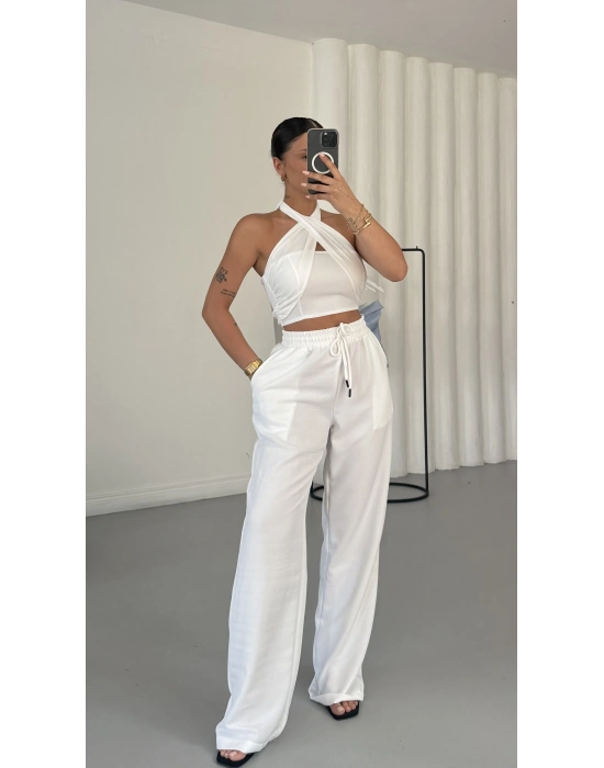 Mosby Halter Takım - Beyaz