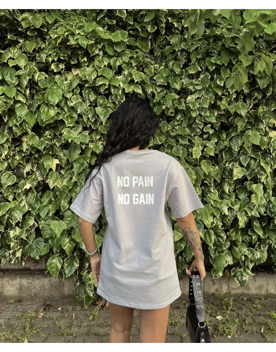 No Pain Tshirt- Gri