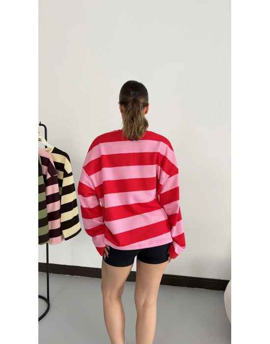 NY City Sweatshirt - Pembe|Kırmızı