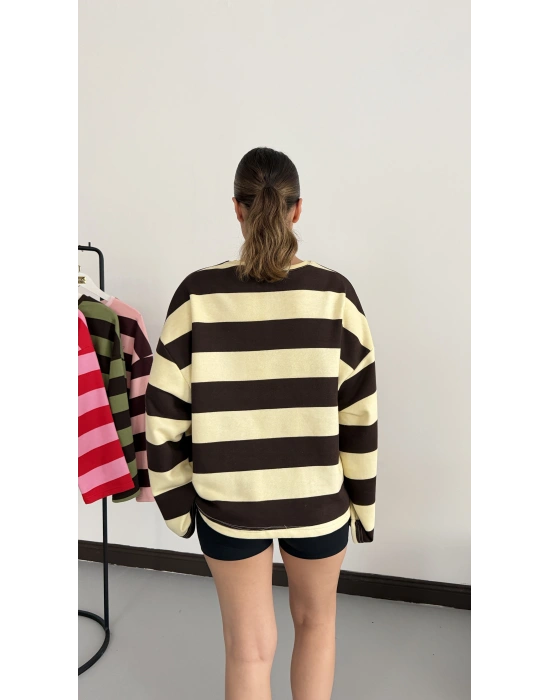 NY City Sweatshirt - Sarı|Kahve