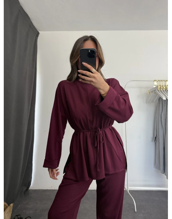 Oliva Kuşaklı Takım - Bordo