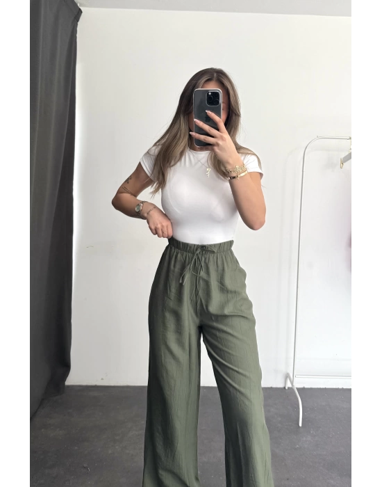 Olive Salaş Pantolon - Haki