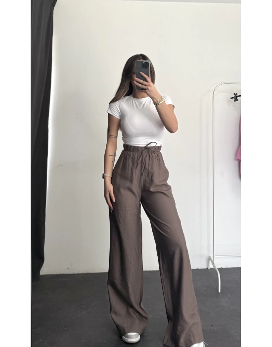 Olive Salaş Pantolon - Vizon