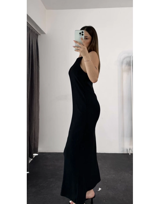 Oversize Ema Elbise - Siyah