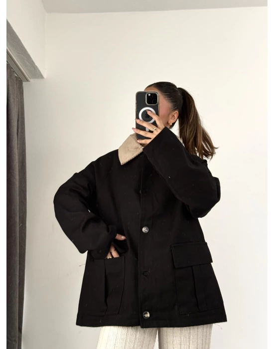 Oversize Parka - Siyah