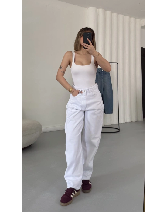 Own Barrel Jean - Beyaz