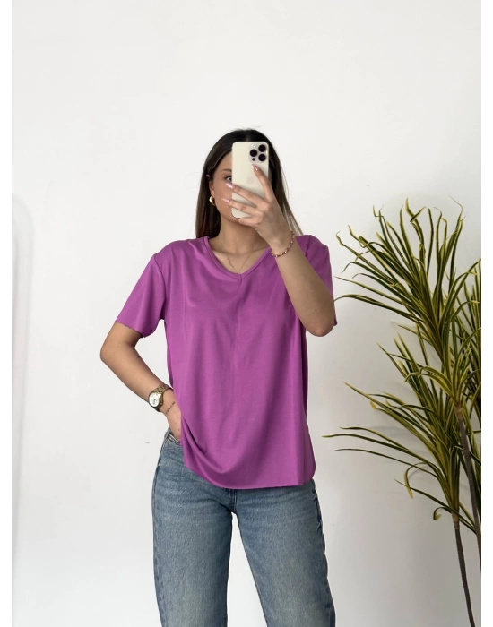 Oys Modal Tshirt- Lila