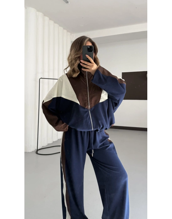 Parçalı Oversize Takım - Lacivert