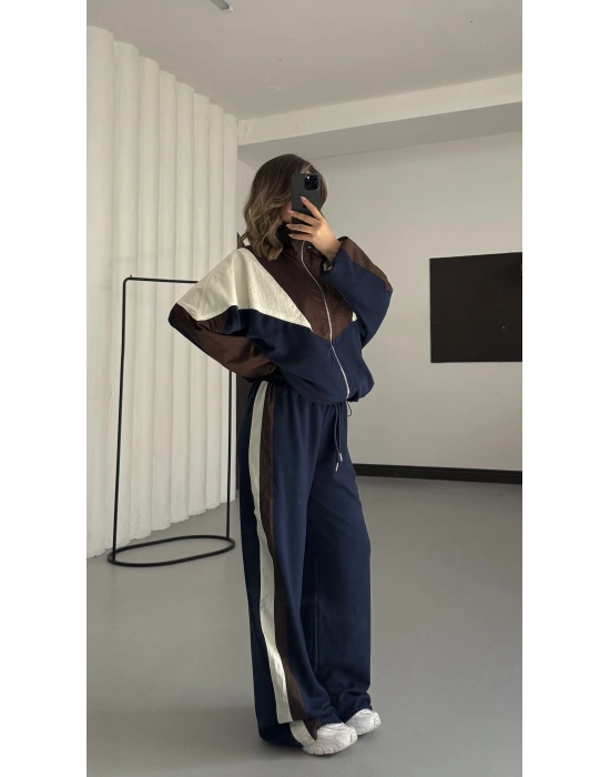 Parçalı Oversize Takım - Lacivert