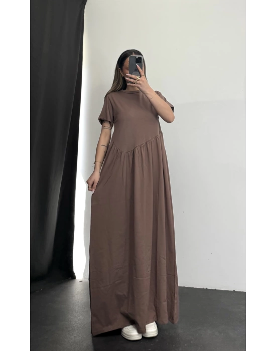 Oversize Pennie Elbise -Kahve