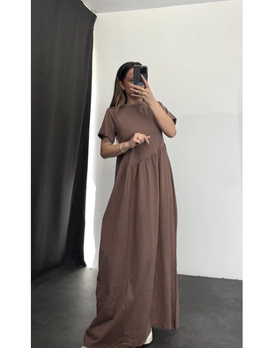 Oversize Pennie Elbise -Kahve