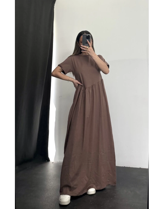 Oversize Pennie Elbise -Kahve