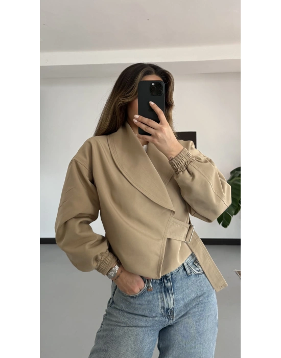 Penny Bomber Ceket - Bej