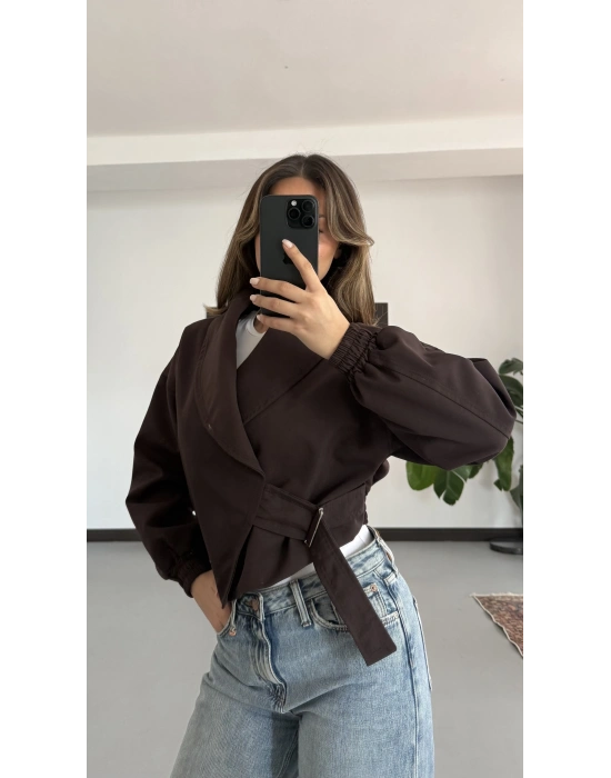 Penny Bomber Ceket - Kahve