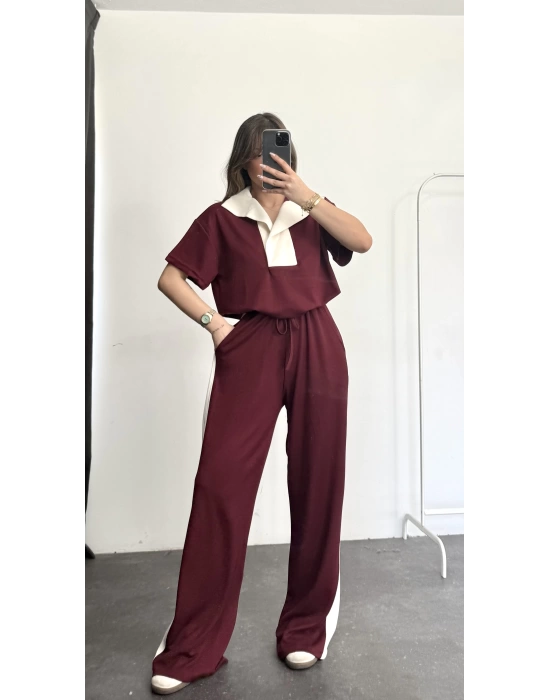 Polo Yaka Takım - Bordo