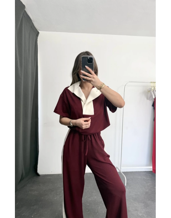 Polo Yaka Takım - Bordo