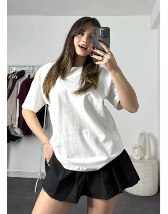 Pony Premium Oversize Tshirt - Beyaz