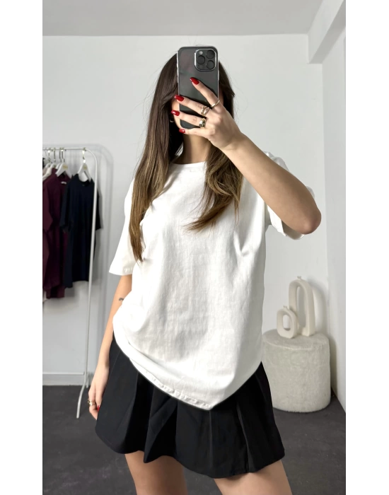 Pony Premium Oversize Tshirt - Beyaz