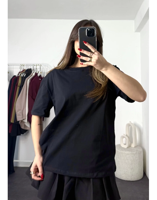 Pony Premium Oversize Tshirt - Siyah