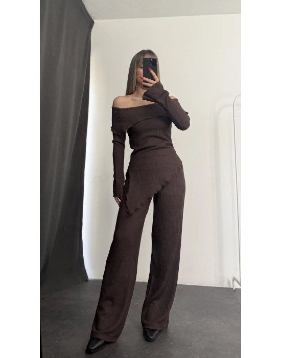Rebeca Asimetrik Takım - Kahve