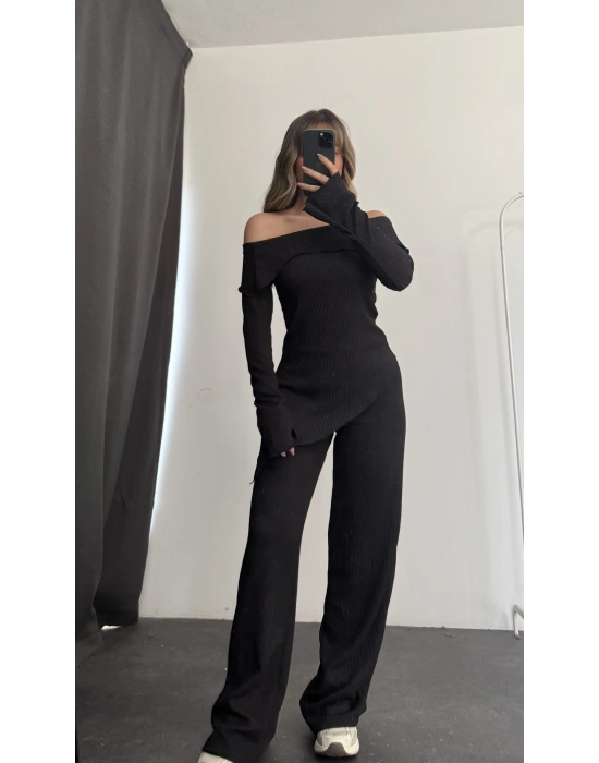 Rebeca Asimetrik Takım - Siyah