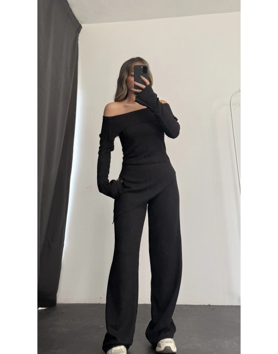 Rebeca Asimetrik Takım - Siyah