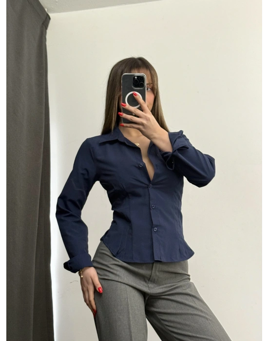 Rita Pensli Gömlek - Lacivert